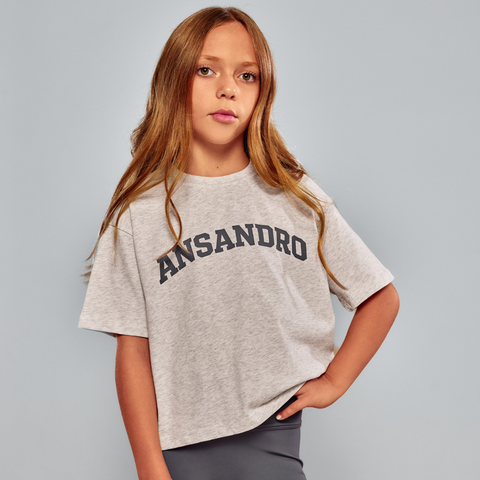 Ansandro Girls Slate Grey T-Shirt