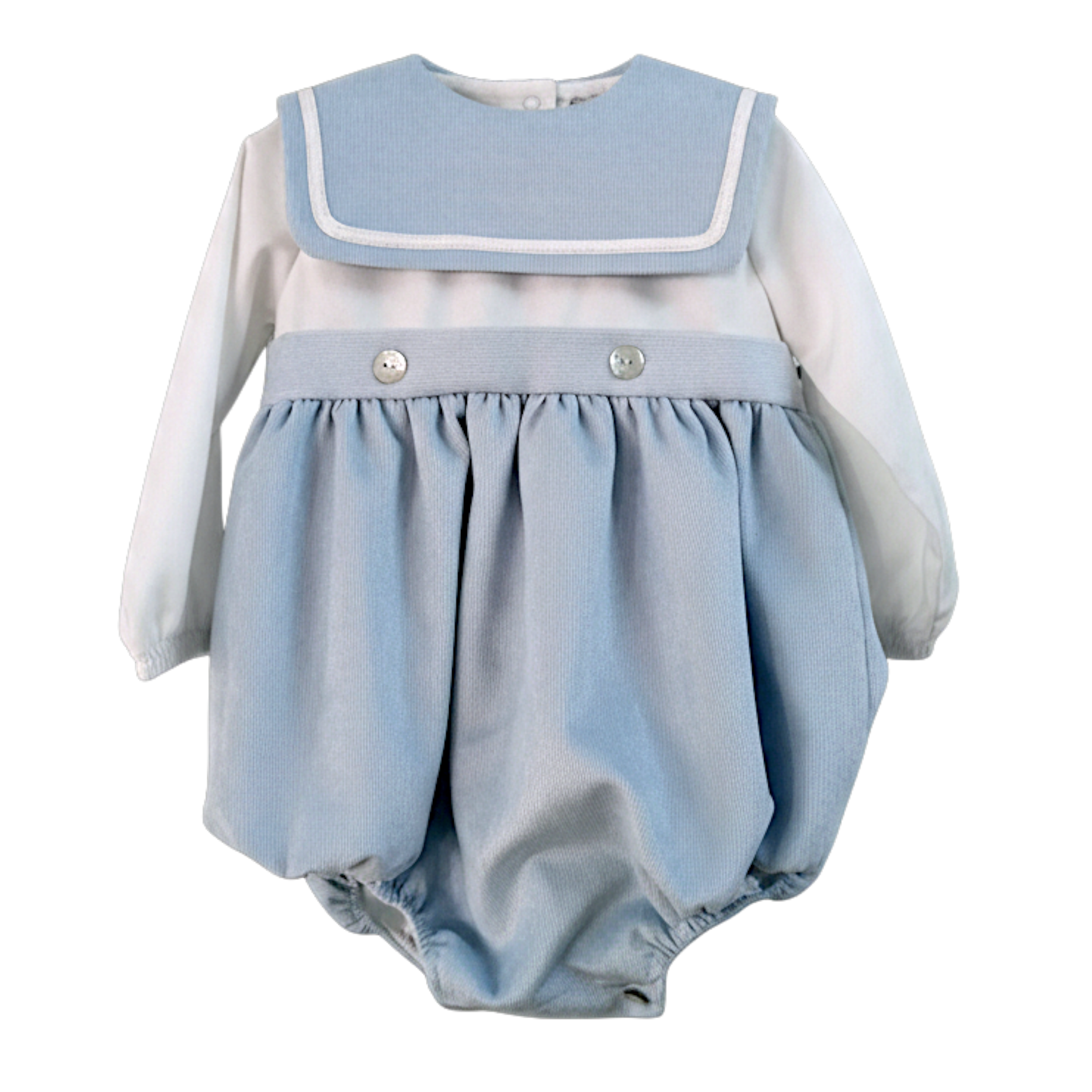 Be Chic Baby Boys Blue Romper