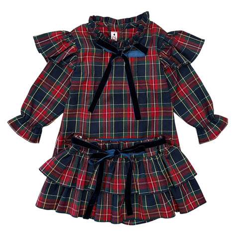Girls Tartan Skort Set