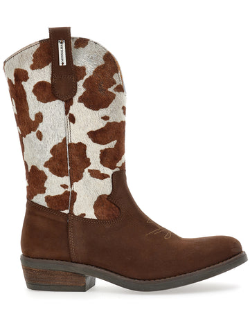 Monnalisa Girls Brown Cowboy Boot