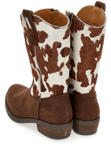 Monnalisa Girls Brown Cowboy Boot