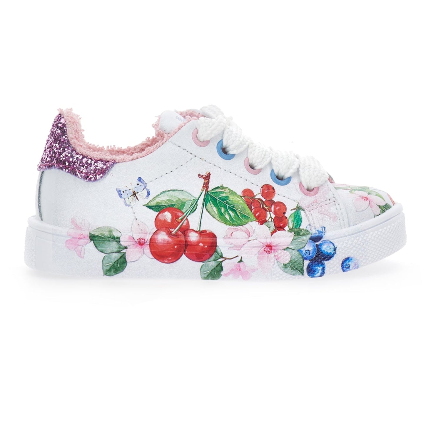 Monnalisa Girls Pink Alice Trainers