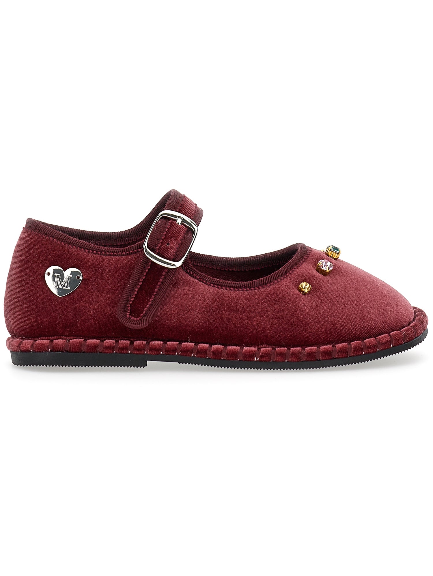 Monnalisa Girls Plum Ballet Shoes
