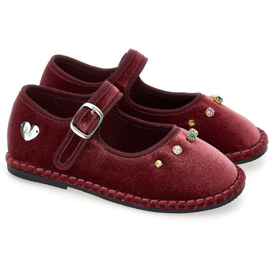 Girls Plum Ballet Shoes
