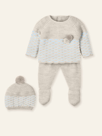 Mac Ilusion Baby Boys Blue Knitted Set
