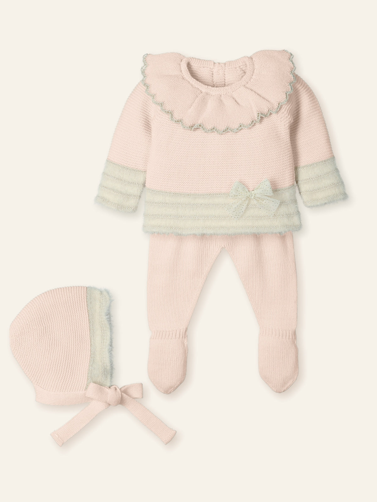 Mac Ilusion Baby Girls Rose Set