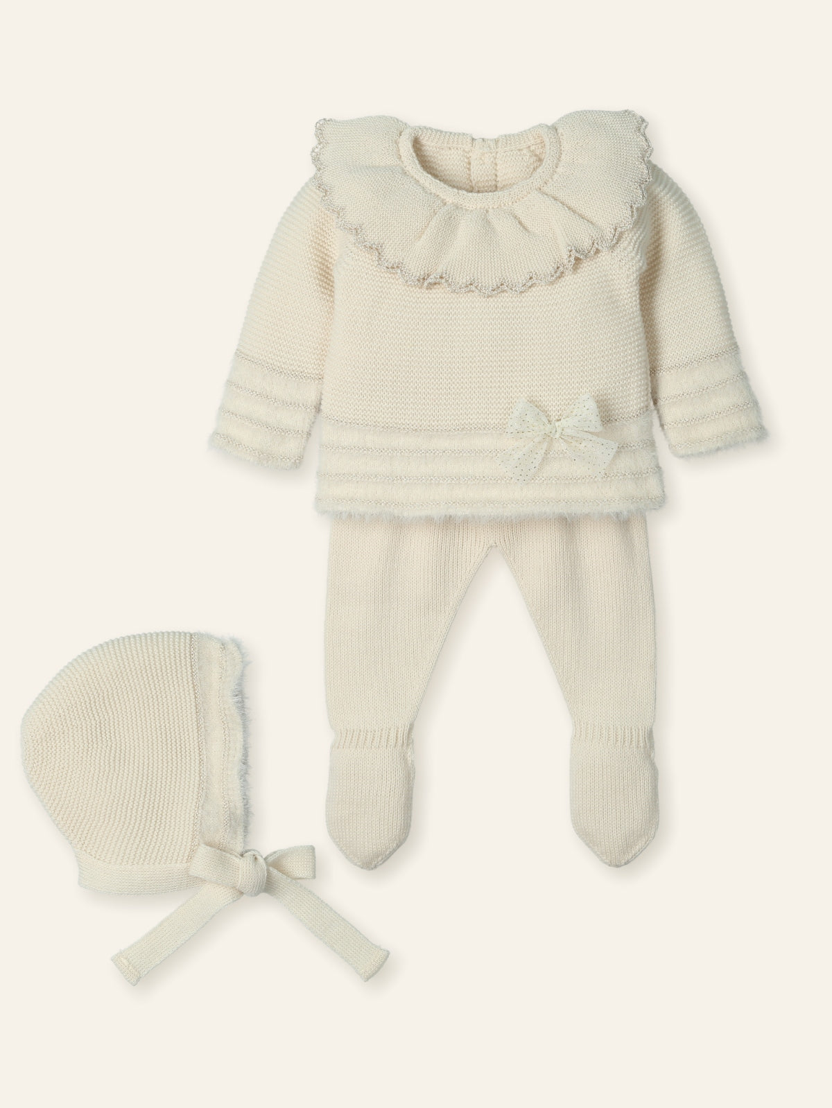 Mac Ilusion Baby Girls Beige Set