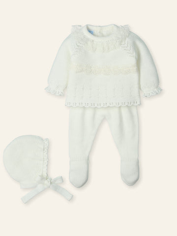 Mac Ilusion Baby Girls Cream Set
