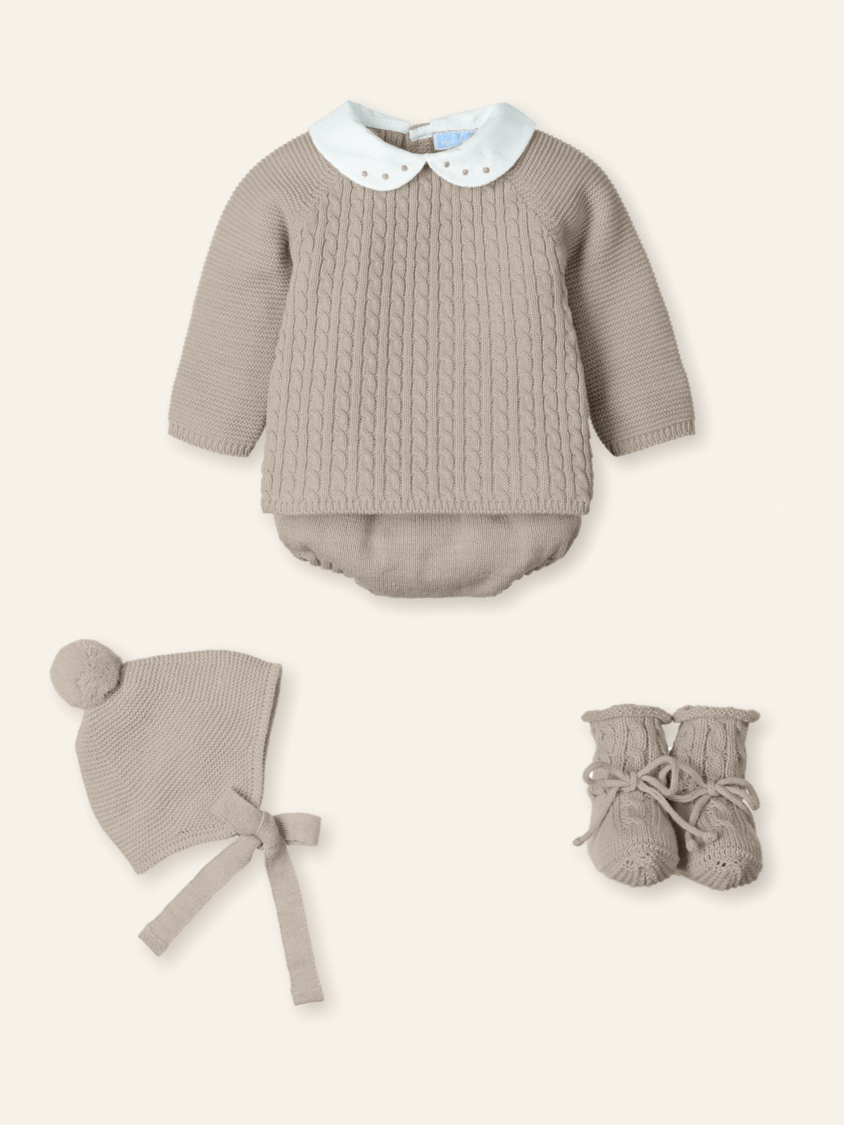 Mac Ilusion Baby Boys Brown Knitted Set