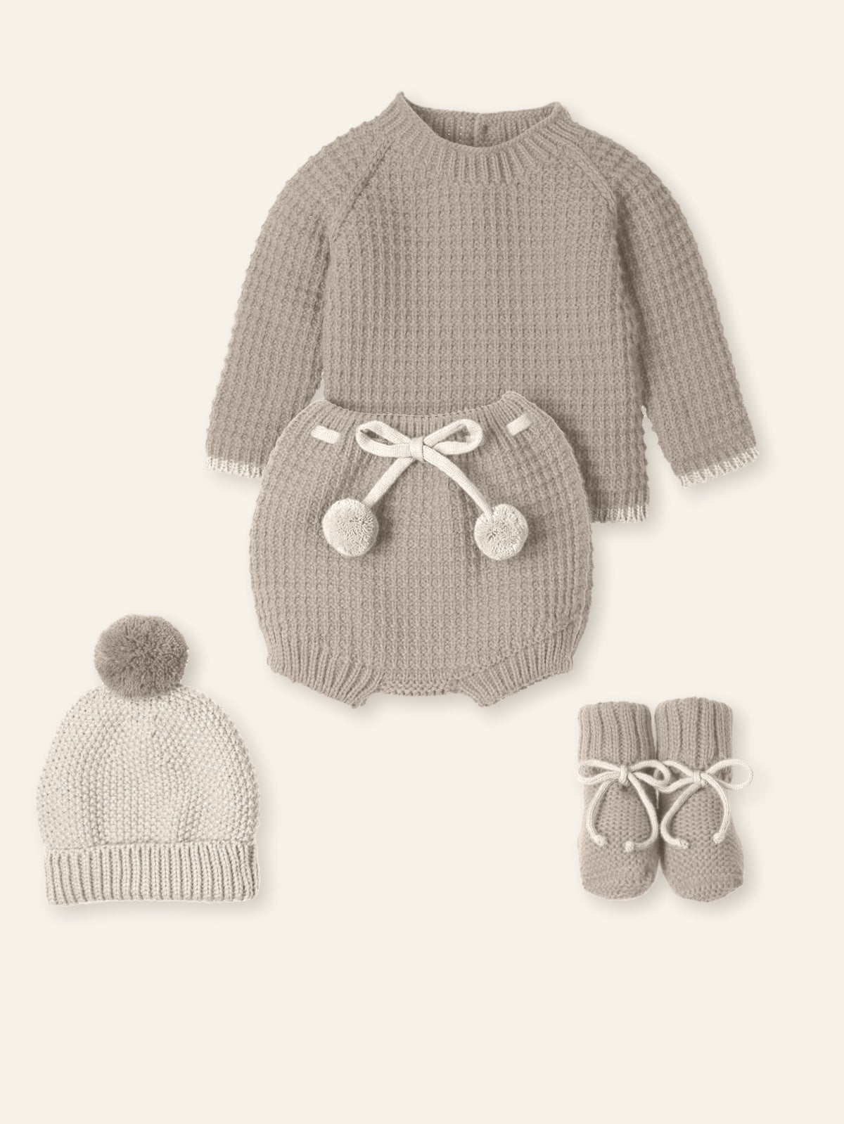 Mac Ilusion Baby Boys Beige Set