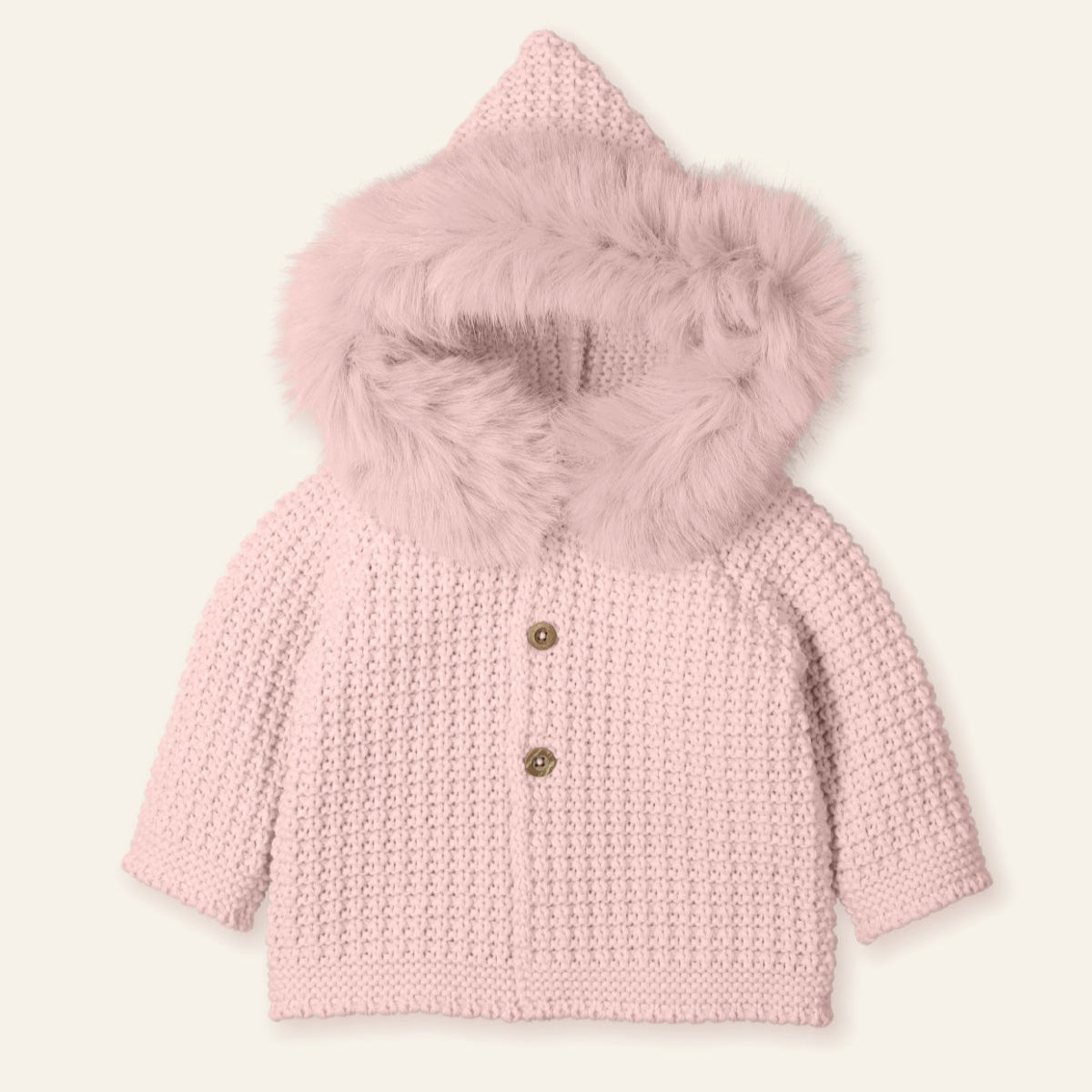 Mac Ilusion Baby Girls Pink Knit Jacket