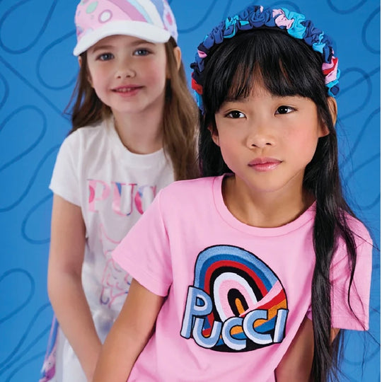 Girl Pink Logo Dress