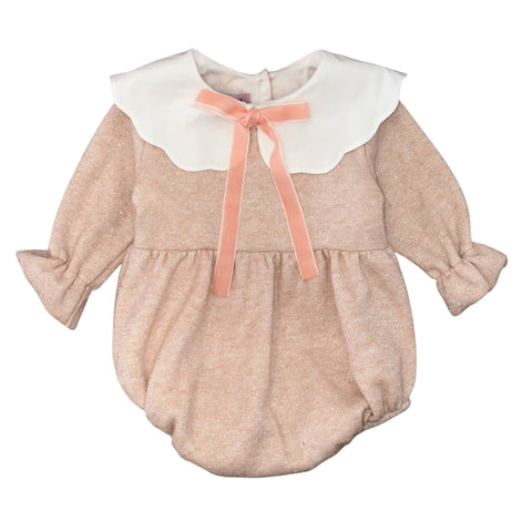 Baby Girls Pale Pink Romper