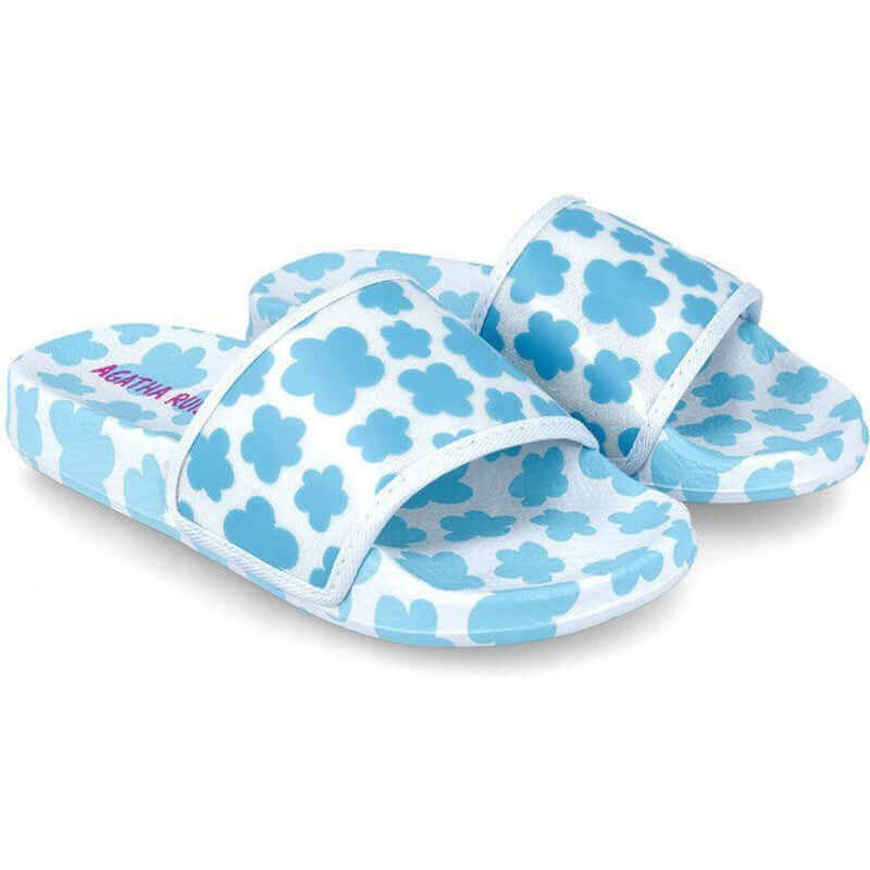 Agatha Ruiz De La Prada Girls Blue Cloud Slides