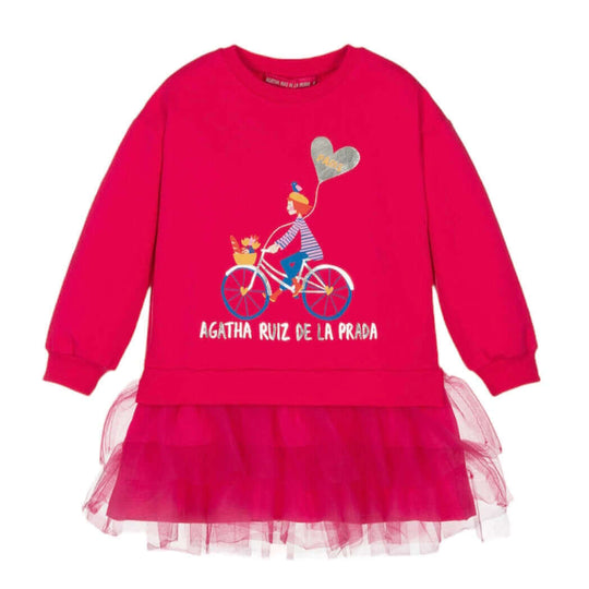 Girls  Fucshia Tulle Dress