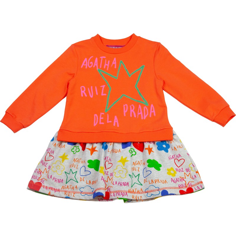 Agatha Ruiz De La Prada Girls Multi Coloured Crayon Dress