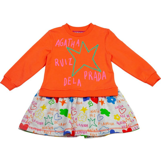 Girls Multi Coloured Crayon Dress