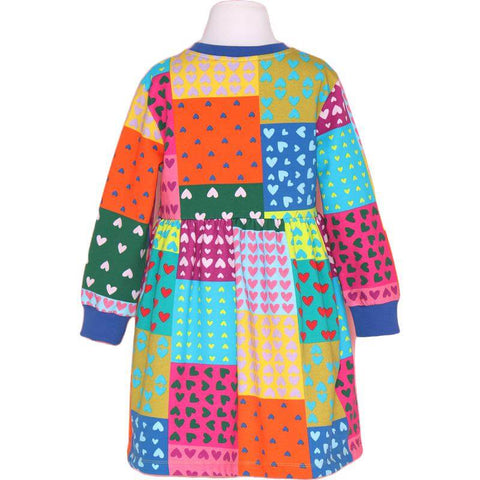 Agatha Ruiz De La Prada Girls Multi coloured Heart Patch Dress