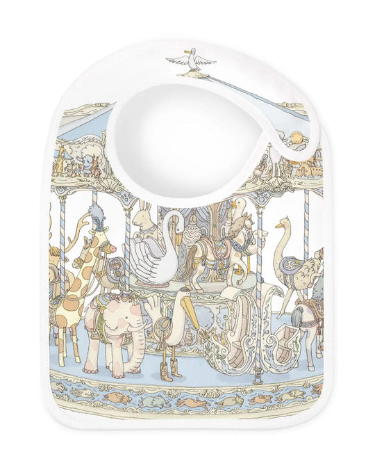 Blue Carousel Bib