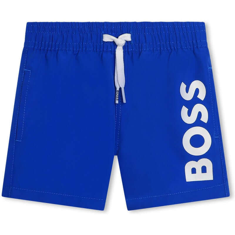 BOSS Baby Boys Blue Logo Swimming Short