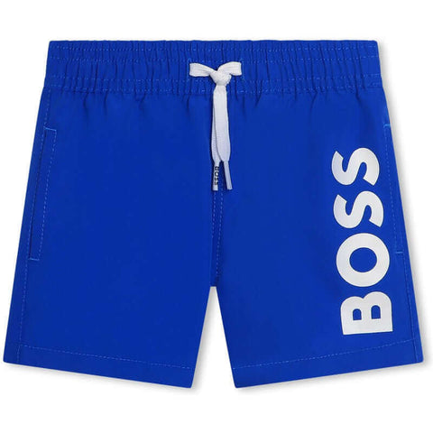 BOSS Baby Boys Blue Logo Swimming Short