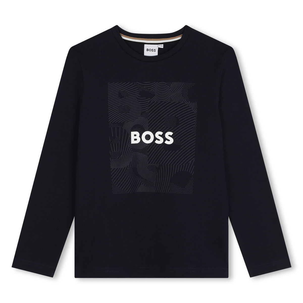 BOSS Boys Black Long Sleeve T-shirt