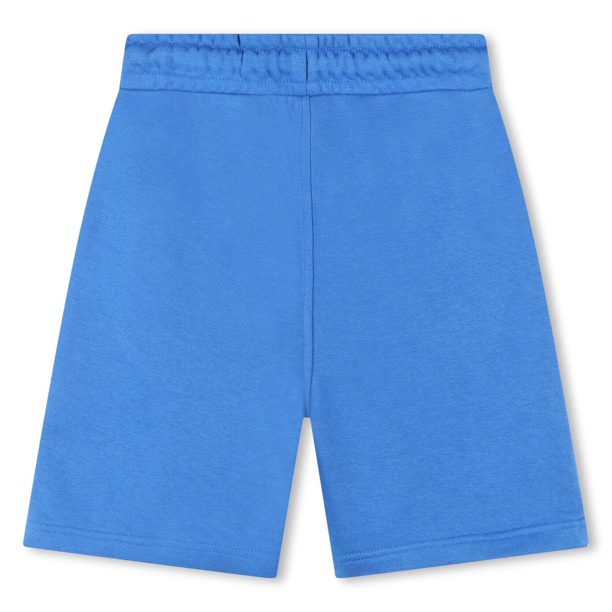 BOSS Boys Blue Logo Fleece Shorts