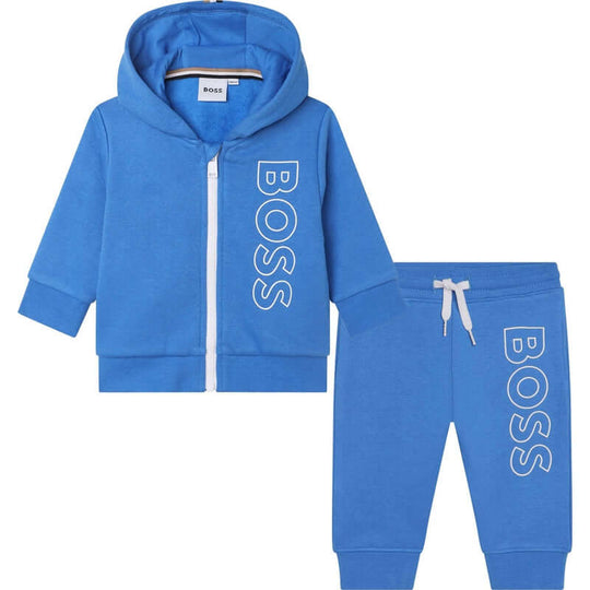Boys Blue Logo Tracksuit