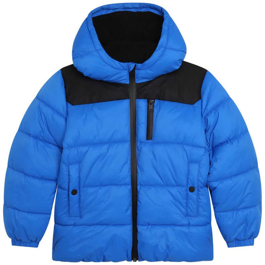 Boys Blue Puffer Coat