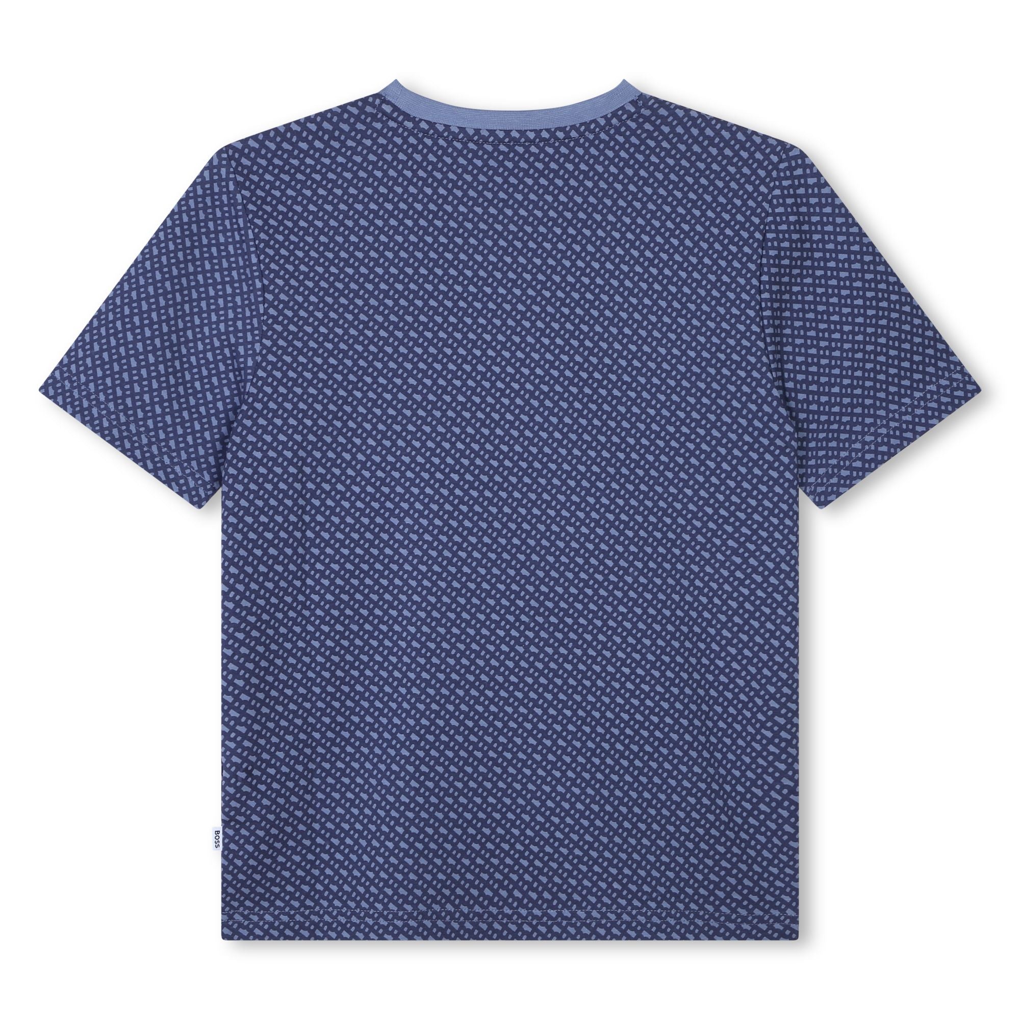 BOSS Boys Blue Short Sleeve T-shirt