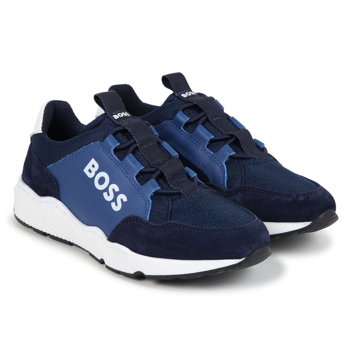 BOSS Boys Blue Trainers