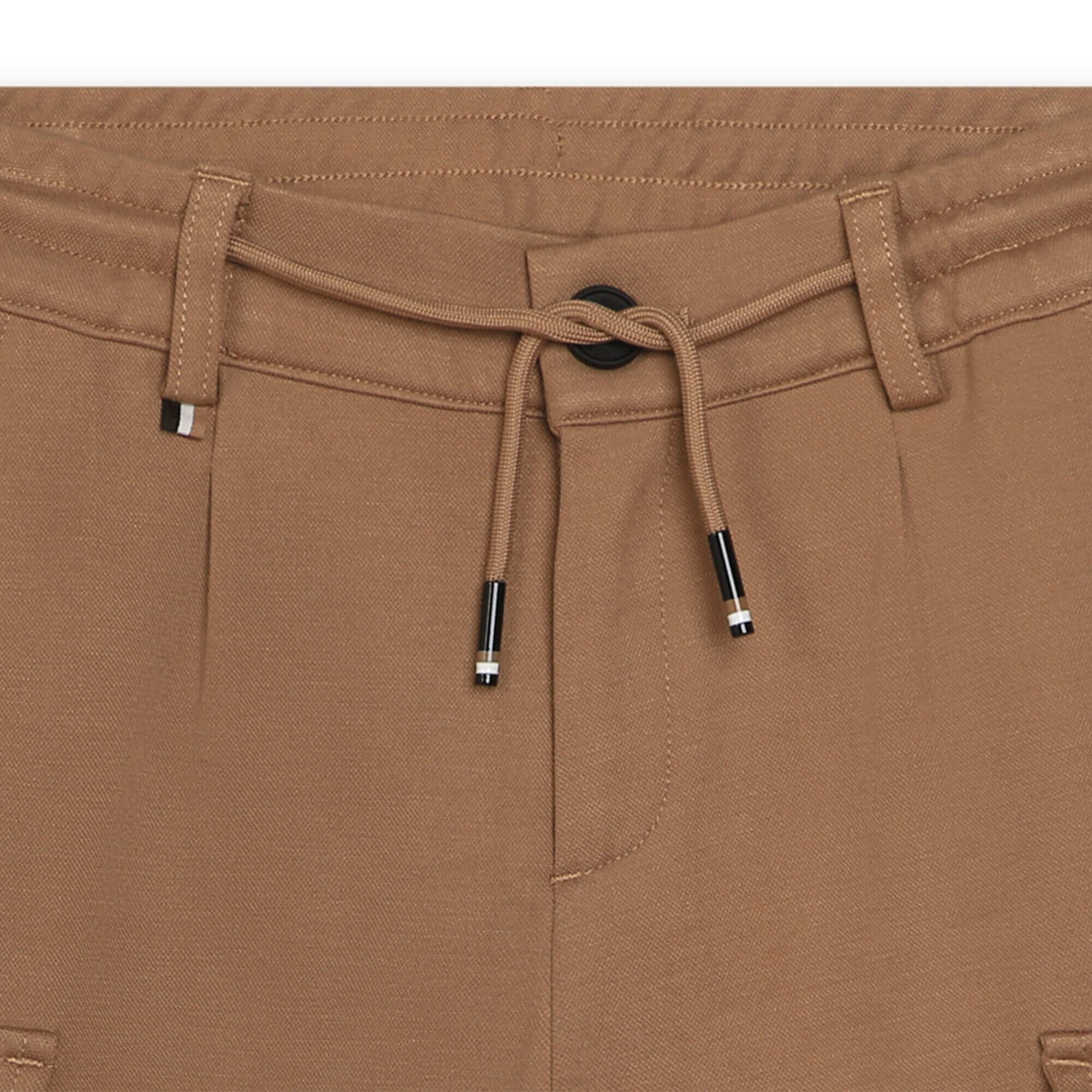 BOSS Boys Brown Cargo Shorts