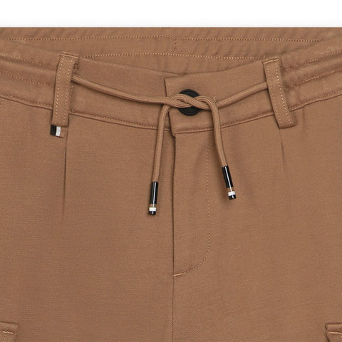 BOSS Boys Brown Cargo Shorts