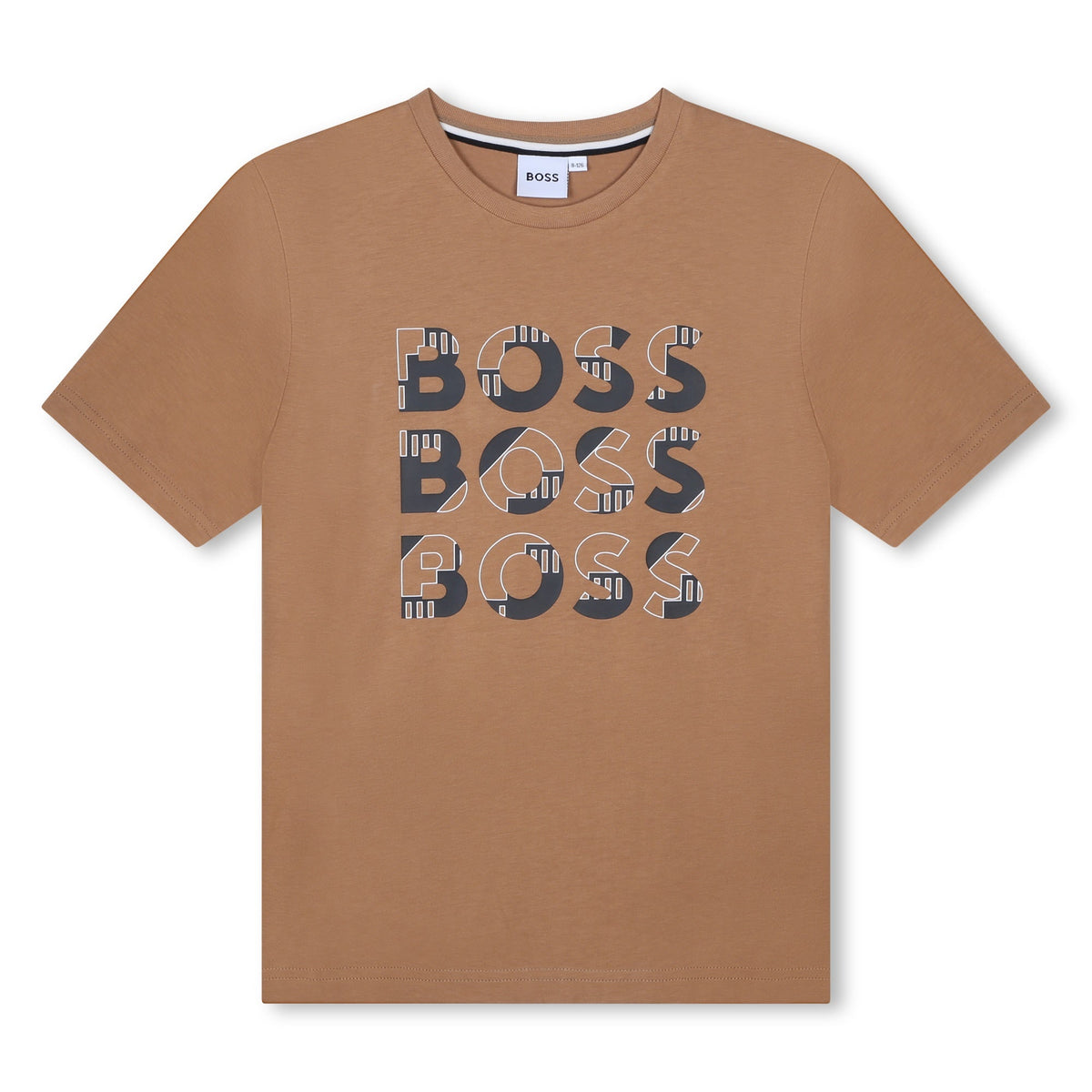 BOSS Boys Brown Short Sleeve T-shirt