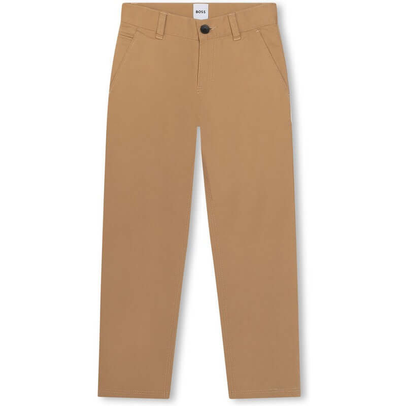 BOSS Boys Brown Trousers