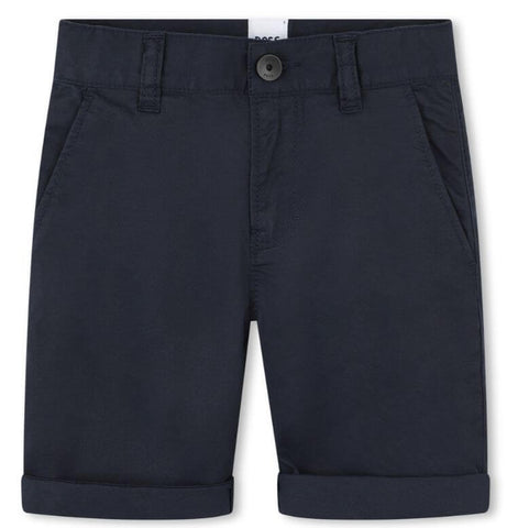 BOSS Boys Navy Chino Shorts
