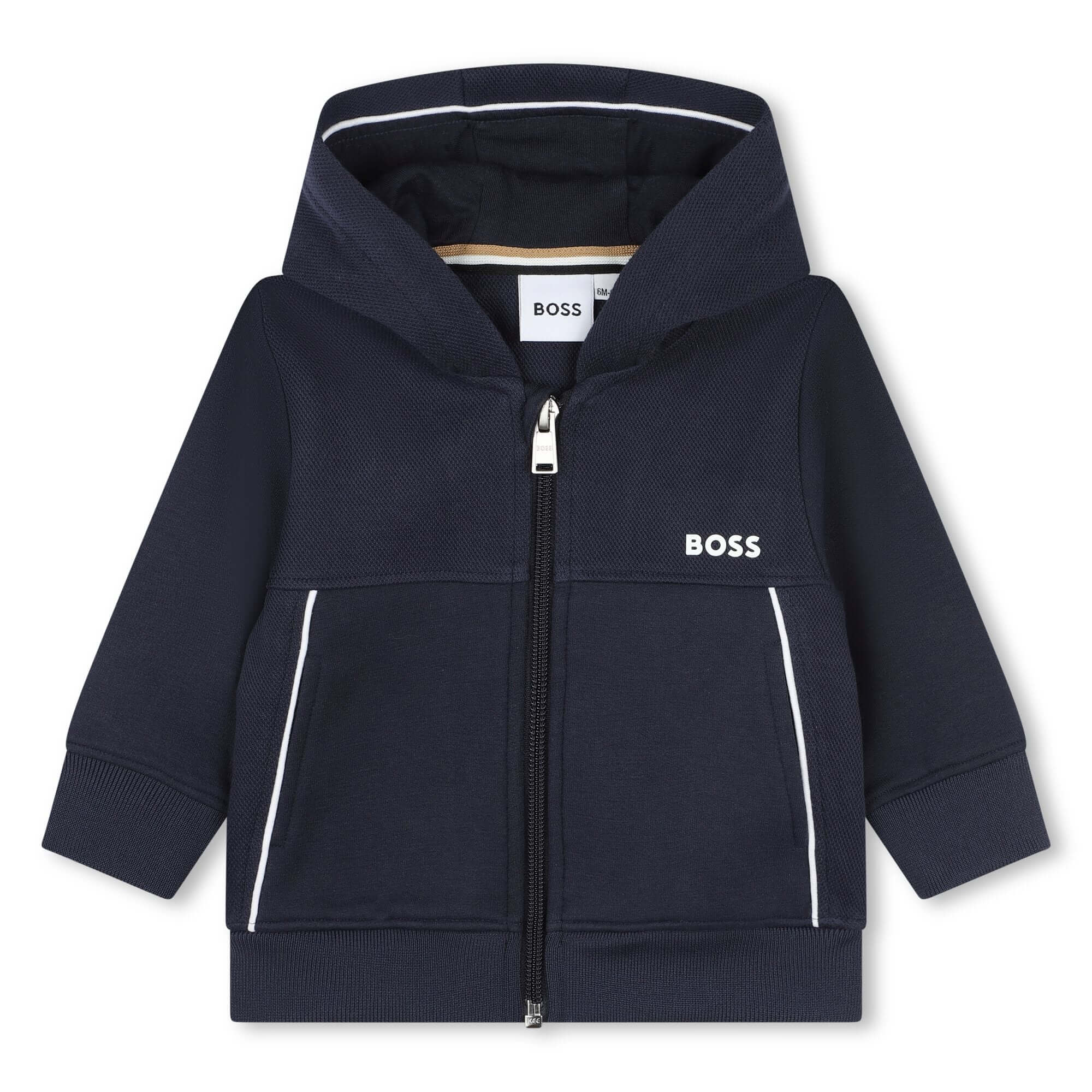 BOSS Boys Navy Tracksuit