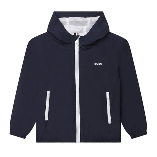 Boys Navy Windbreaker