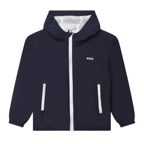 BOSS Boys Navy Windbreaker