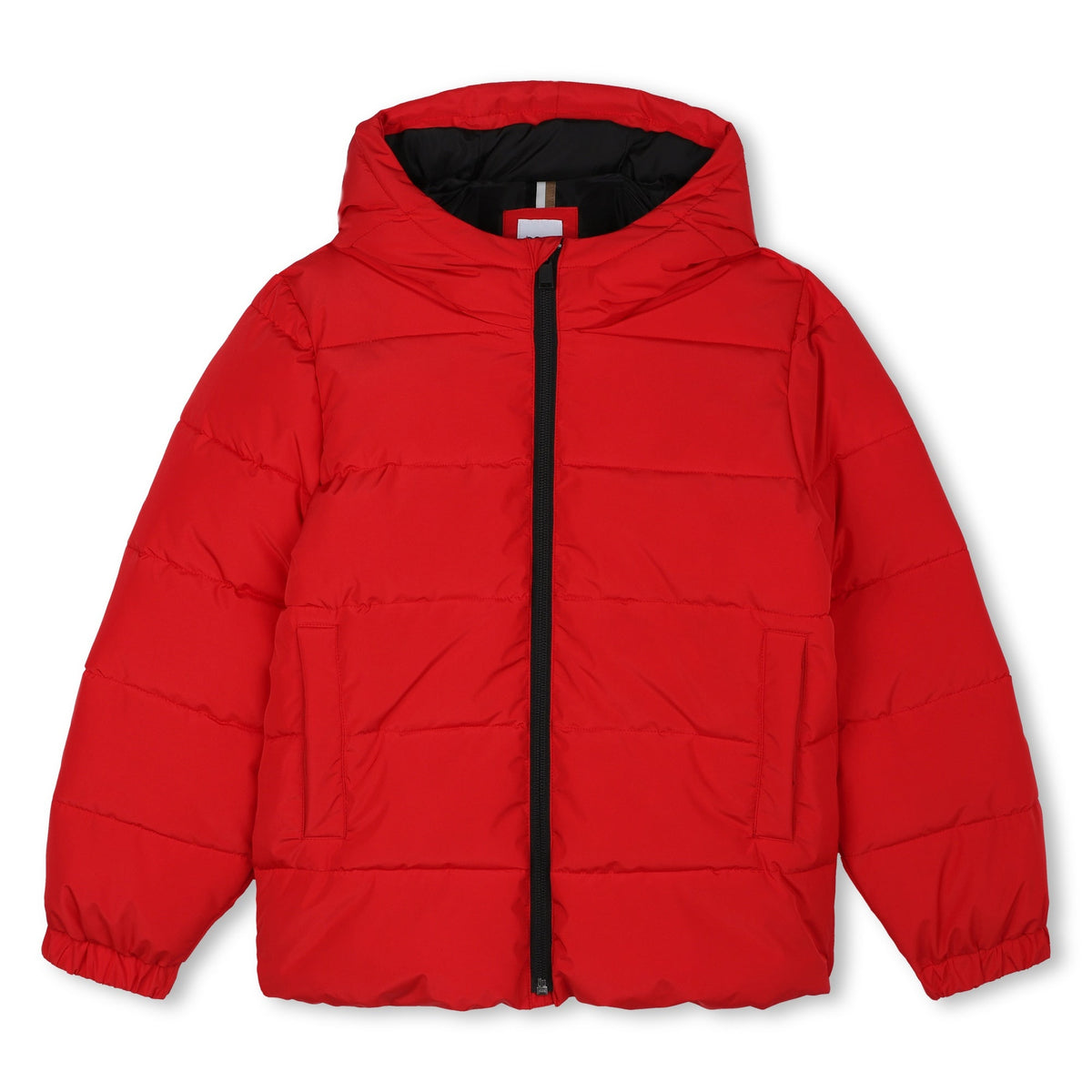 BOSS Boys Red Puffer Jacket