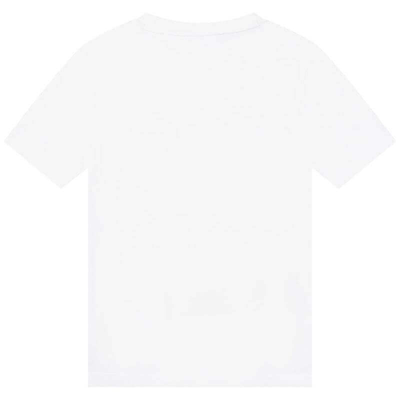 BOSS Boys White Short Sleeve T-shirt
