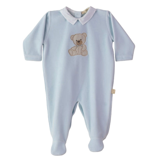 Baby Boy Blue Teddy Babygrow