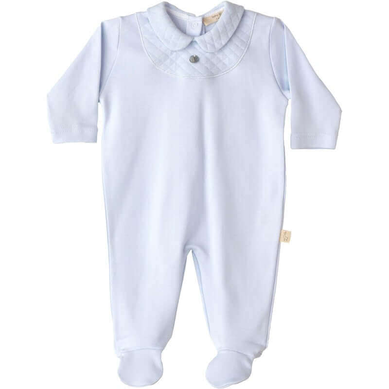 Baby Gi Baby Boys Blue Cotton Babygrow