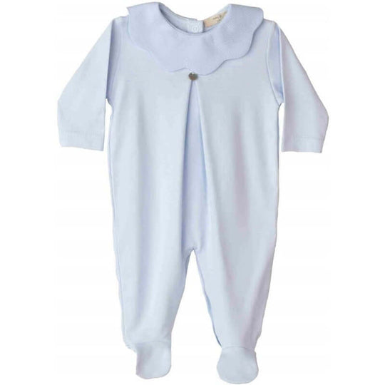 Baby Boys Blue Cotton Babygrow