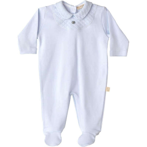 Baby Gi Baby Boys Blue Cotton Babygrow