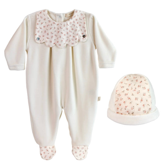 Baby Girls White Floral 2 Piece Set