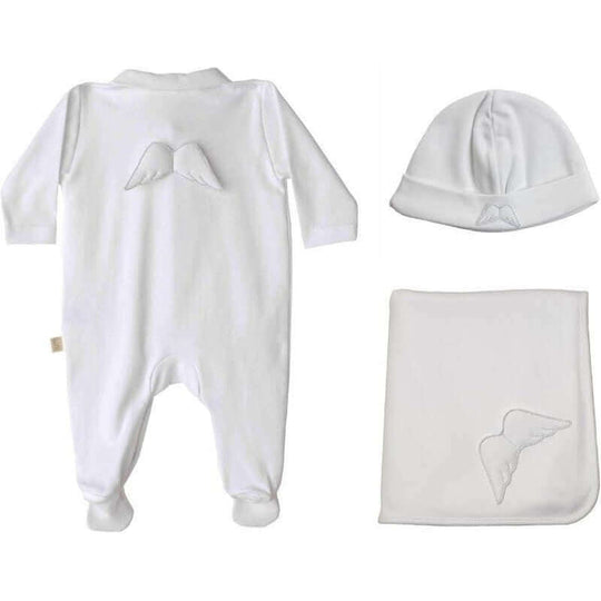 Unisex Angel Wings Babygrow Gift Set