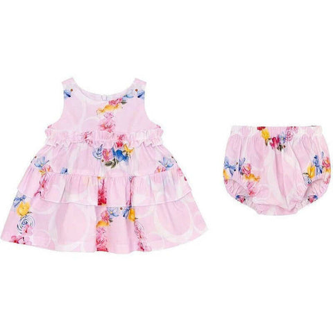 Balloon Chic Baby Girls Pink 2 Piece Dress Set