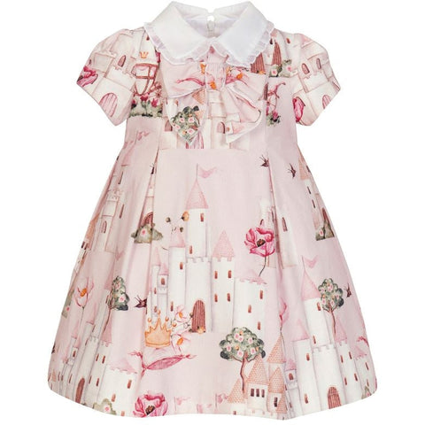 Balloon Chic Girls Pink Fairy Castle Dress