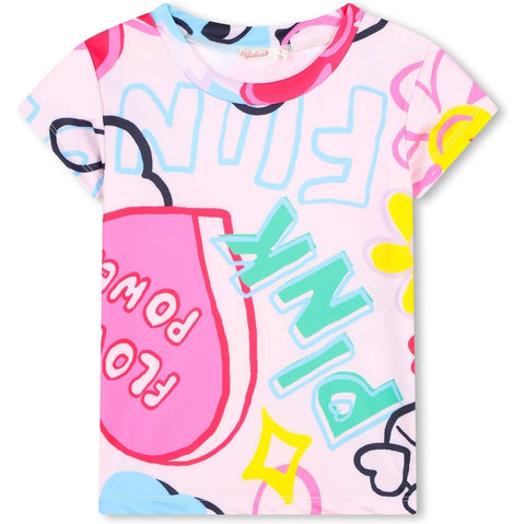 Billieblush Girls Graffiti Top